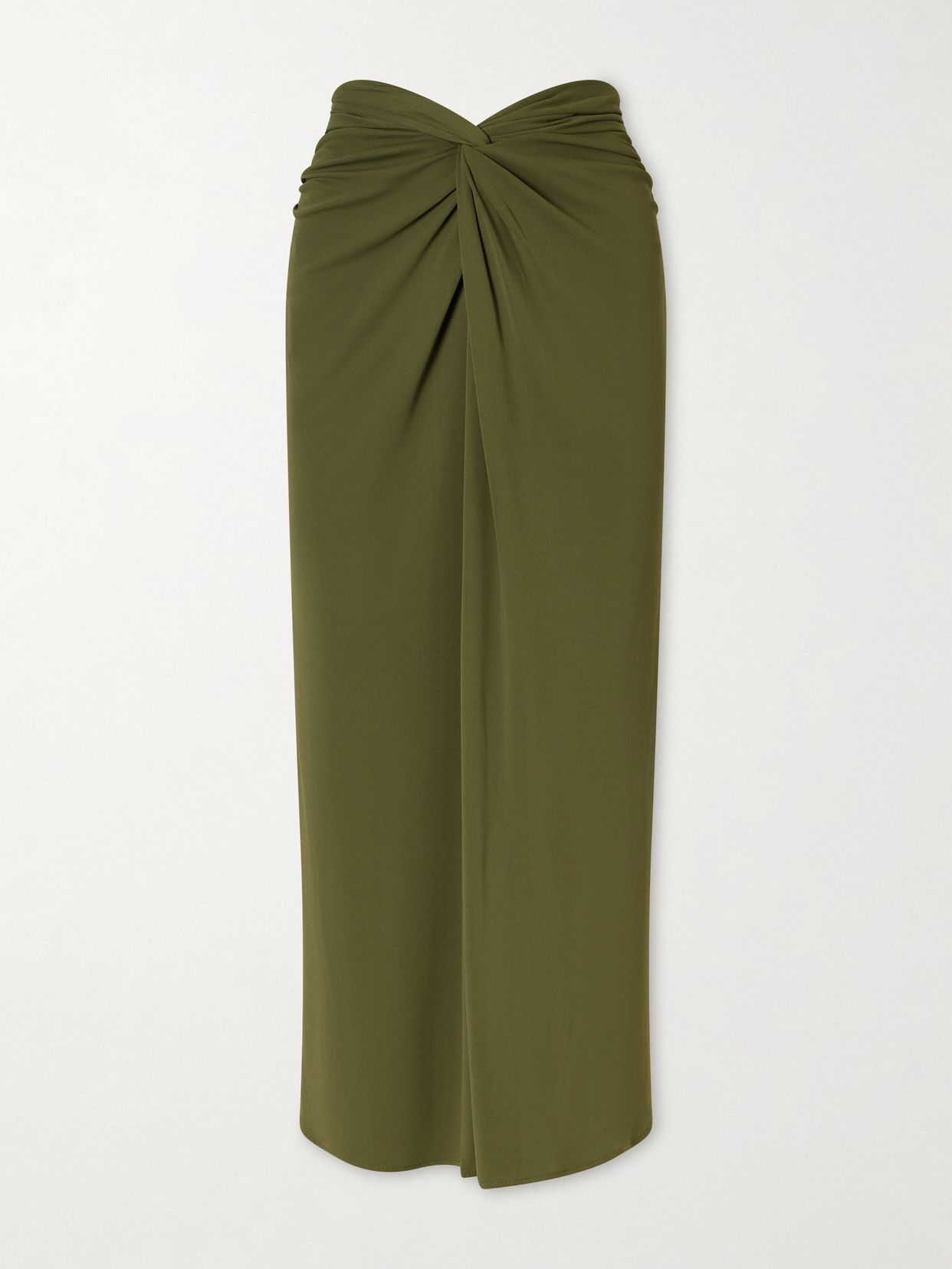 Rebecca satin midi skirt