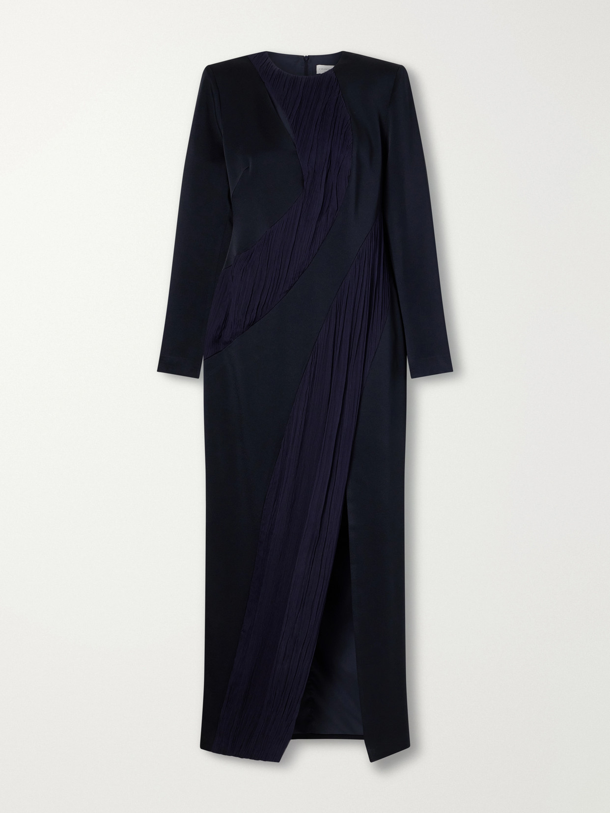 Violante Nessi Fontana Gathered Cady Midi Dress In Blue