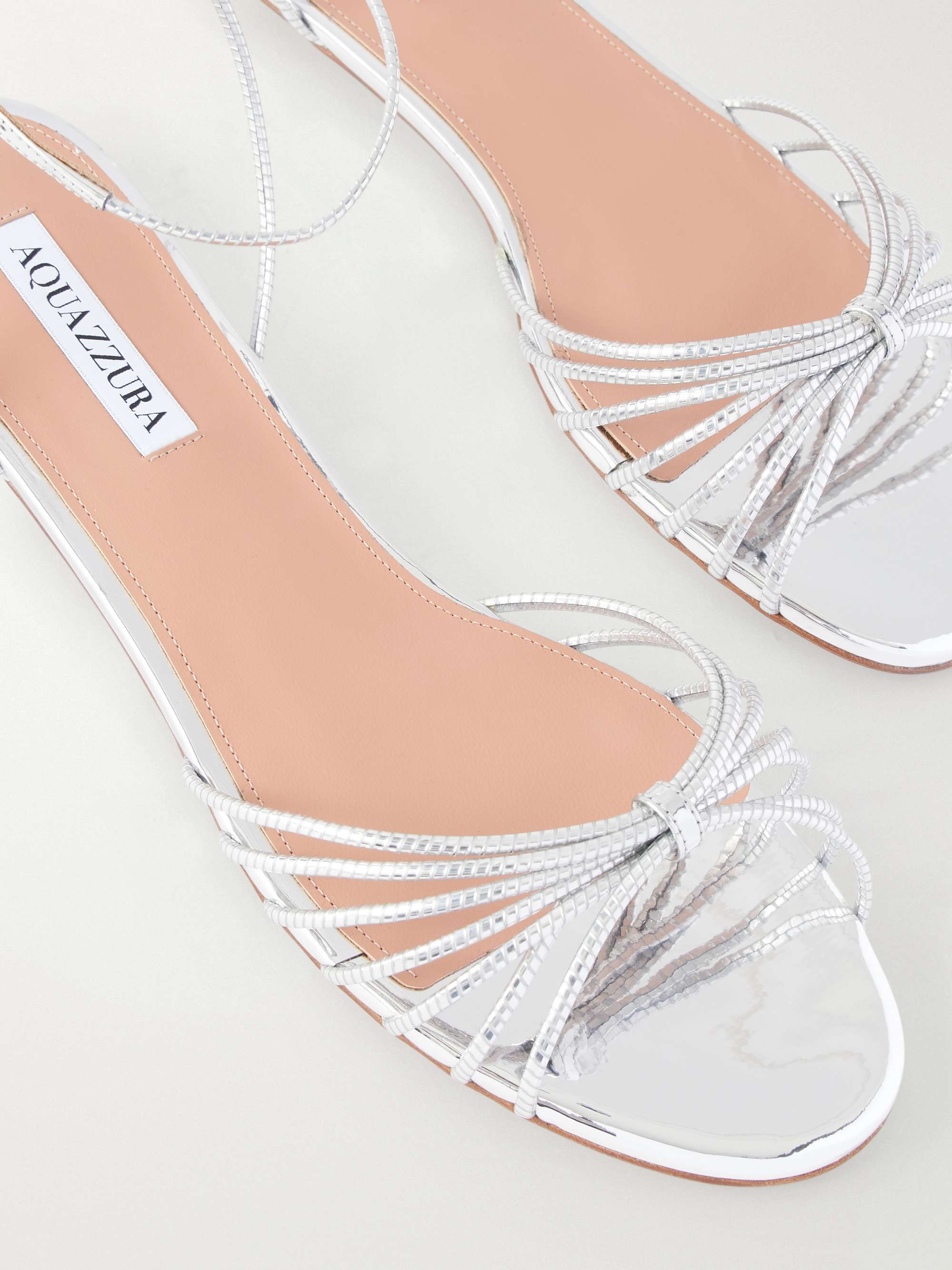 AQUAZZURA Anima leather flats | NET-A-PORTER