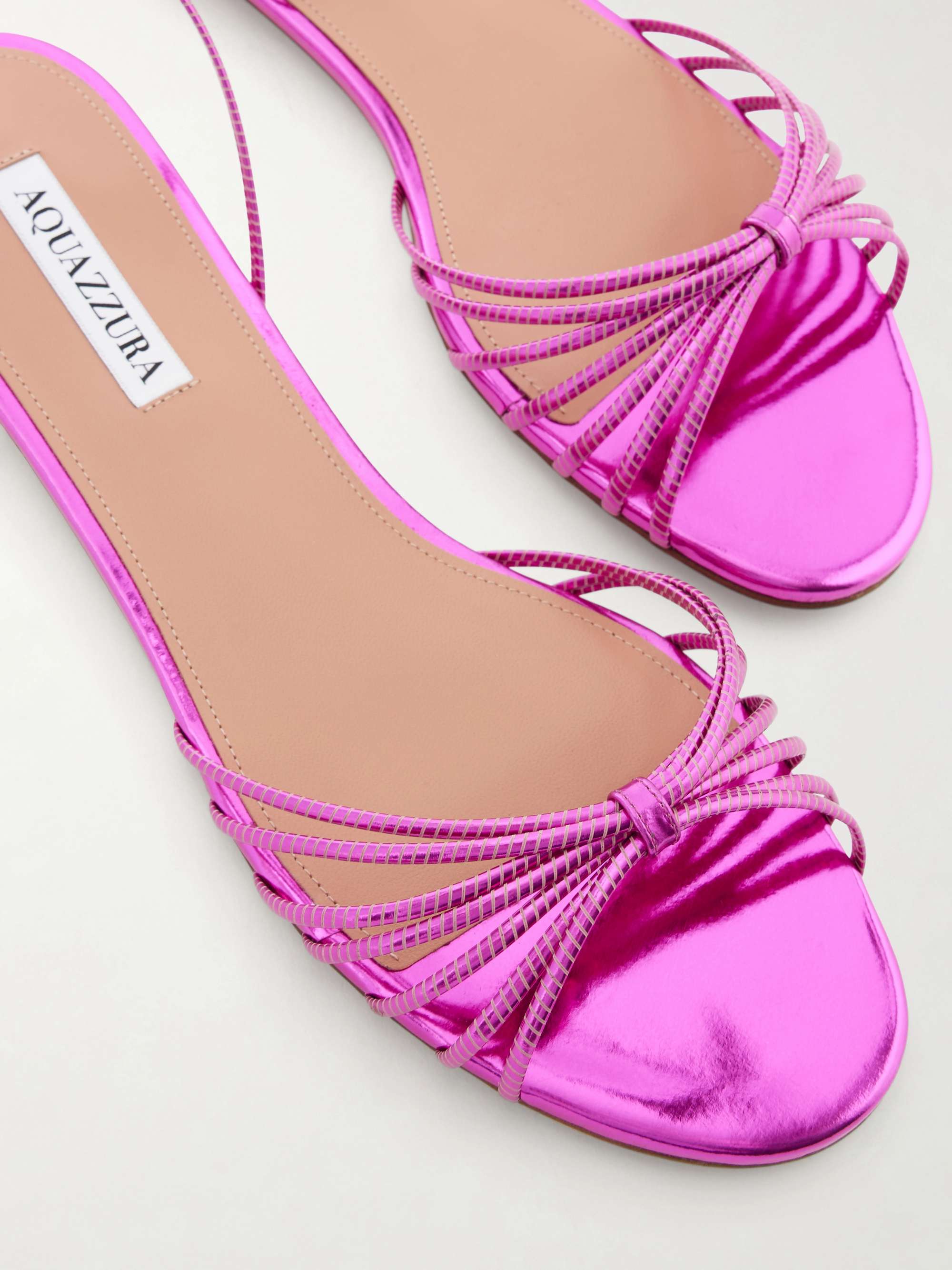 AQUAZZURA Anima leather sandals | NET-A-PORTER