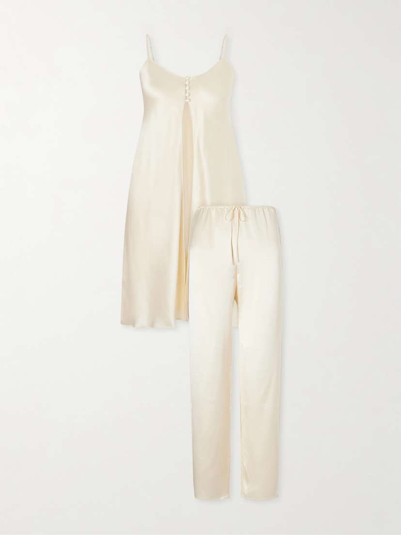 Olivia von Halle Elvira Silk-satin Pajama Set | Thumbnail 6 Olivia von Halle Elvira Silk-satin Pajama Set | Thumbnail 6