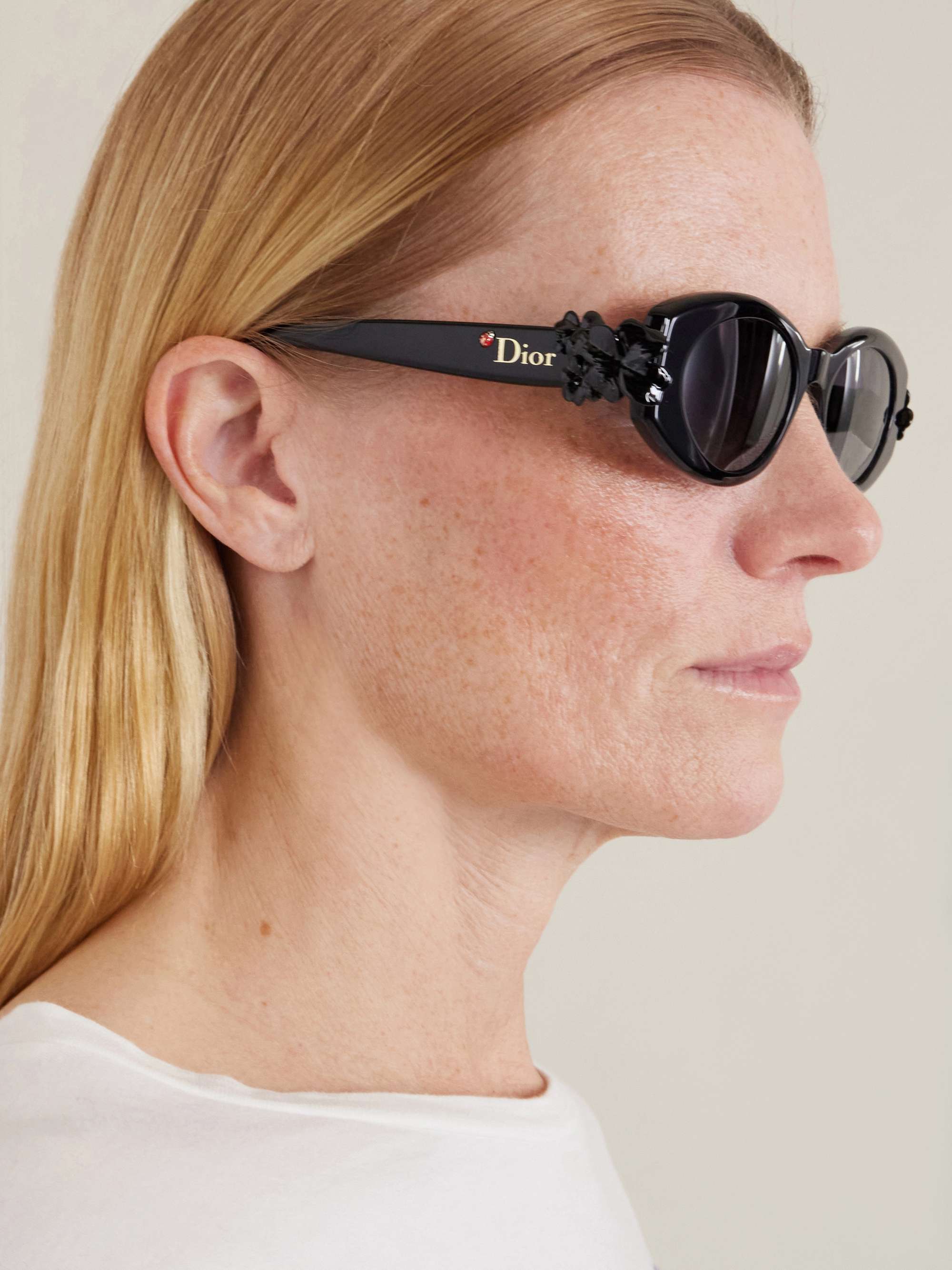 DIOR EYEWEAR Clover B1I oval sunglasses | NET-A-PORTER