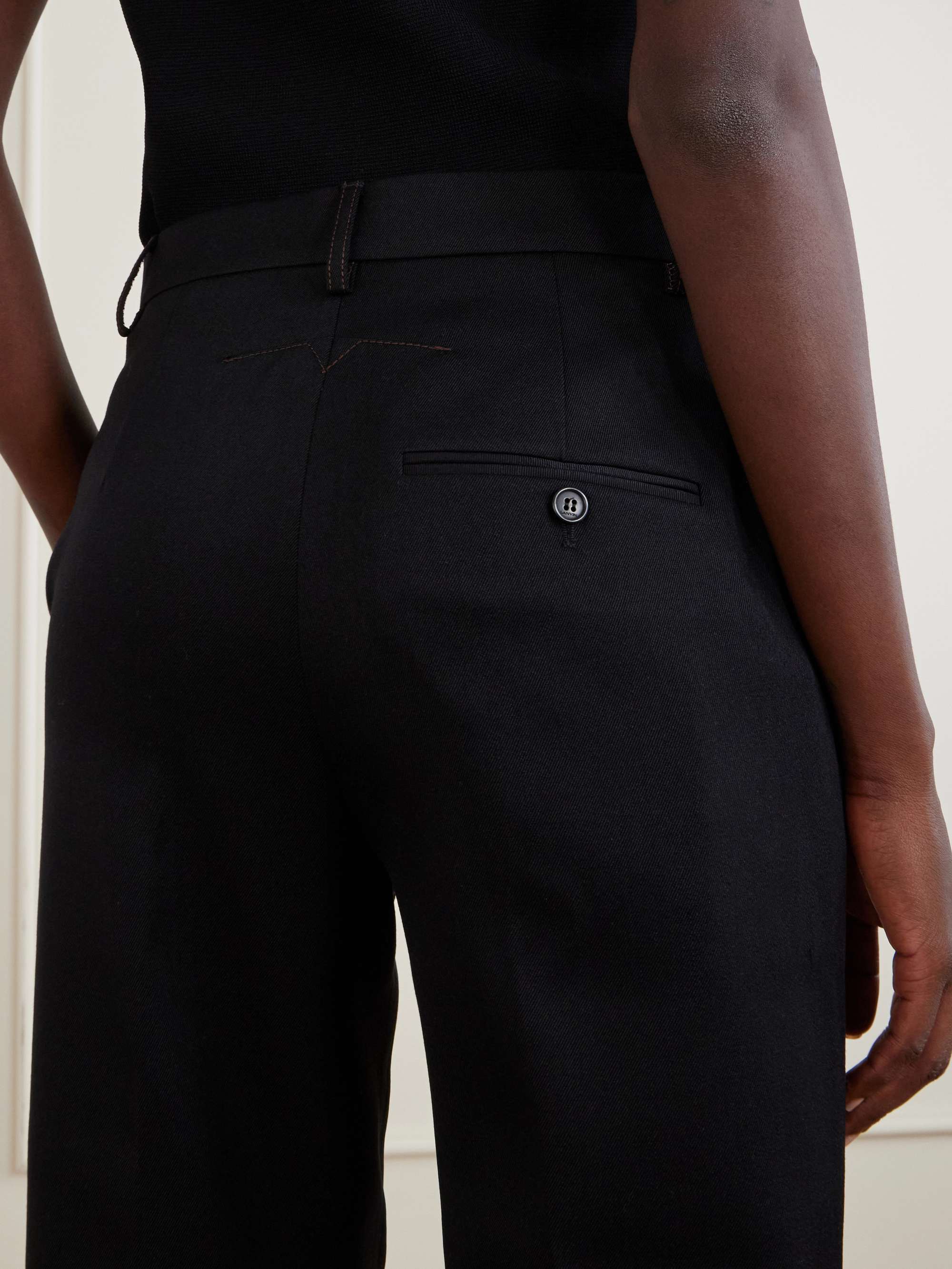 LANVIN Wool high-rise straight-leg pants | NET-A-PORTER