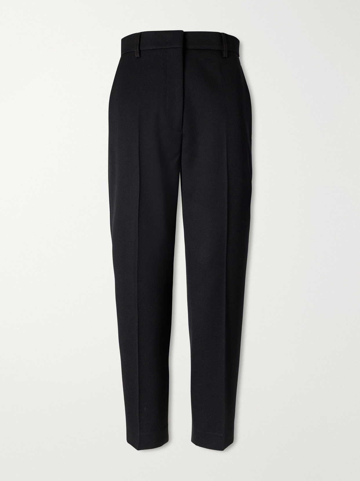 Lanvin Wool High-rise Straight-leg Pants In Black