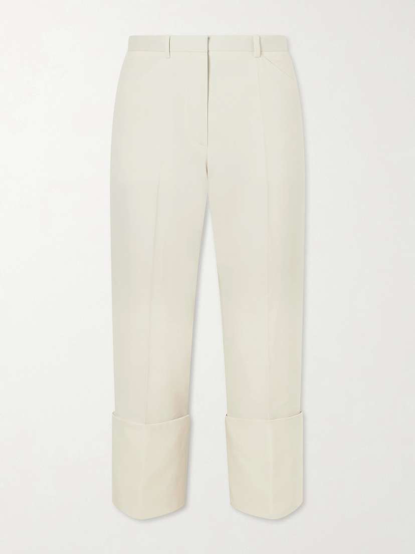 Calvin Klein Collection Ramie-blend Twill Straight-leg Pants