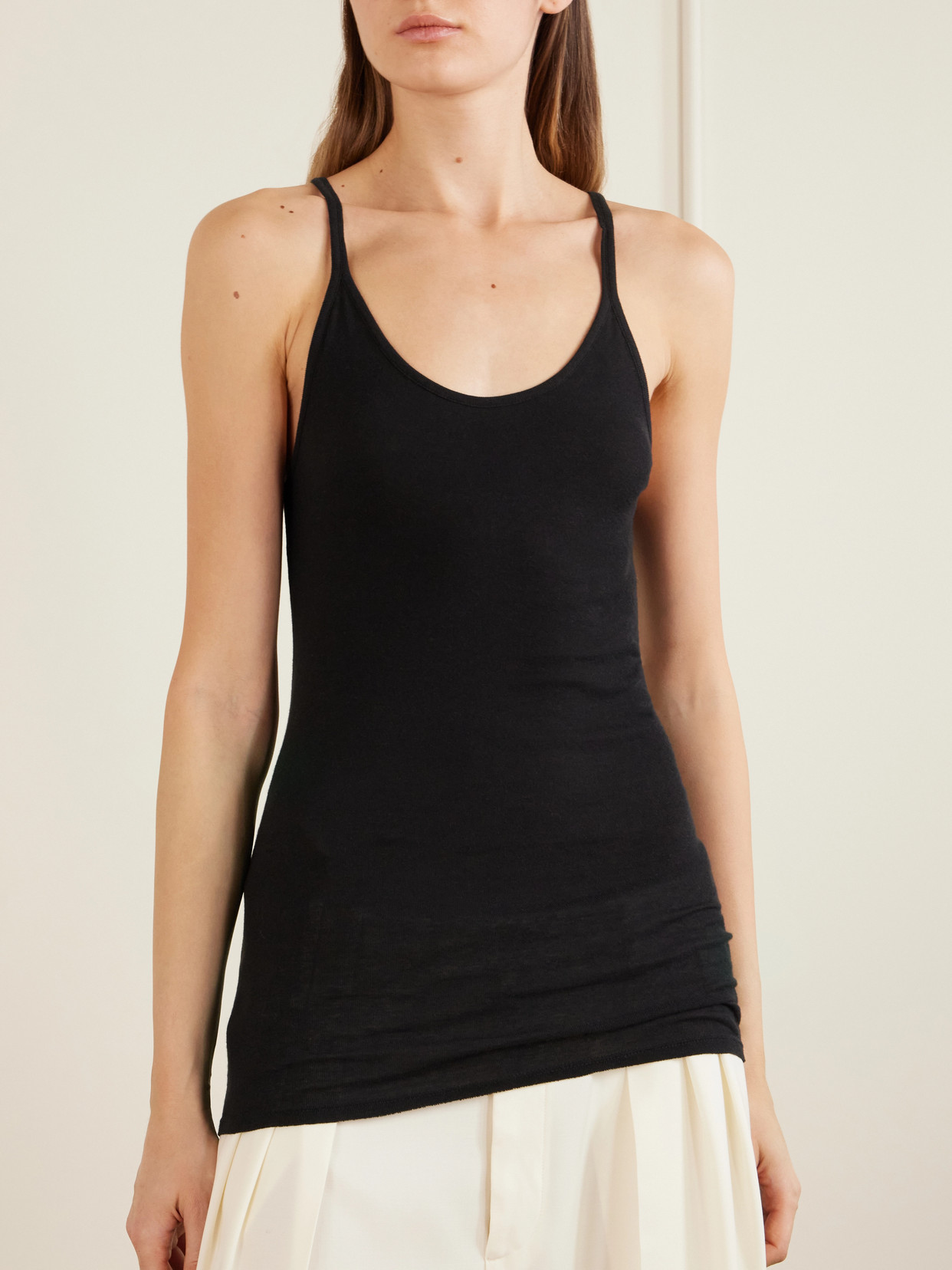 Collection - Alicia Cotton-Blend Jersey Tank Top