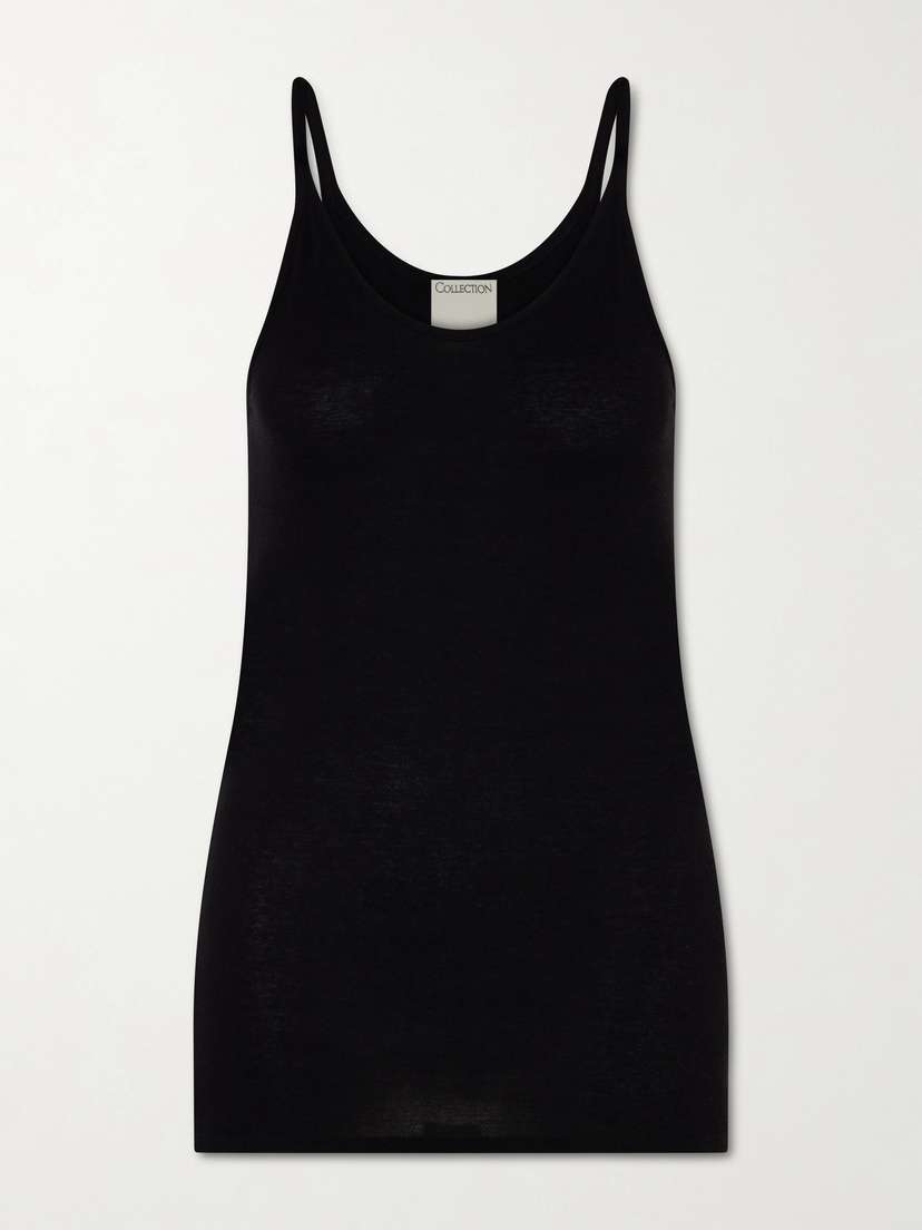 Calvin Klein Collection Alicia Cotton-blend Jersey Tank Top