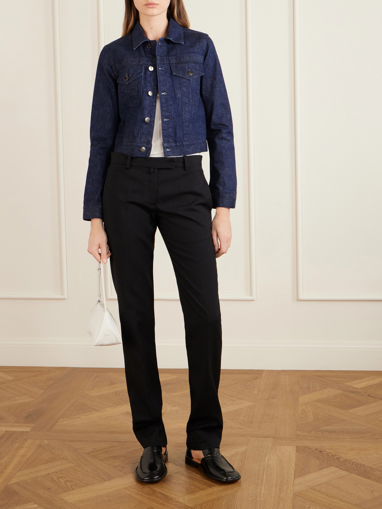 Collection - Lynette Wool-Denim Jacket