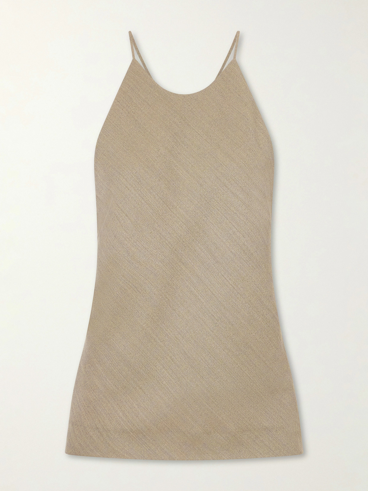 Calvin Klein Collection Erin Wool-blend Twill Tank In Multi