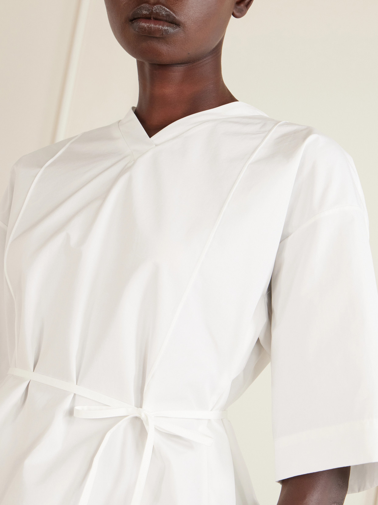 Collection - Lynn Cotton-Poplin Wrap Blouse