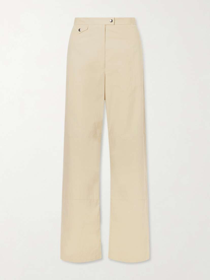 Calvin Klein Collection Gemma Cotton Straight-leg Pants