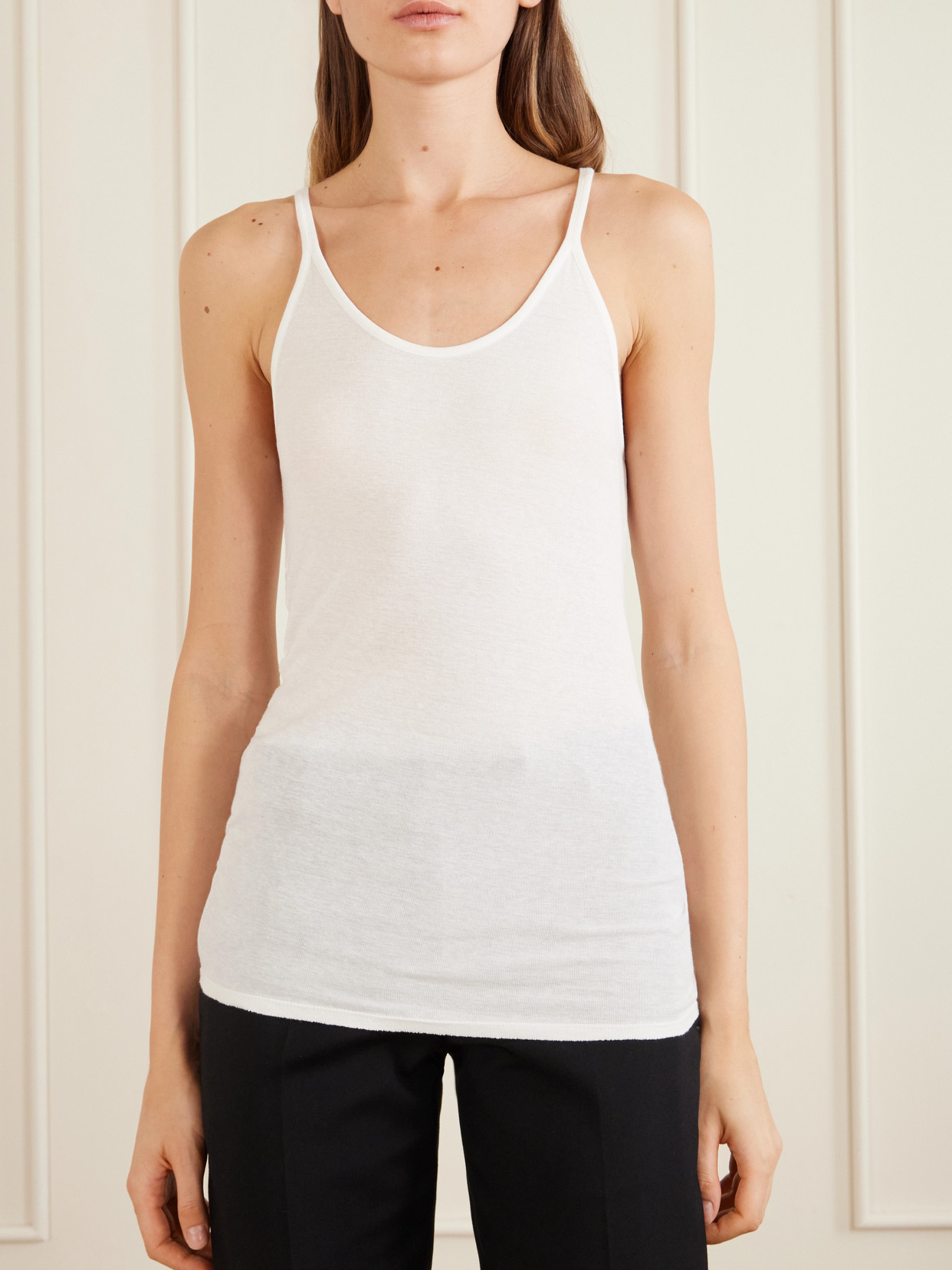 Collection - Alicia Cotton-Blend Jersey Tank Top