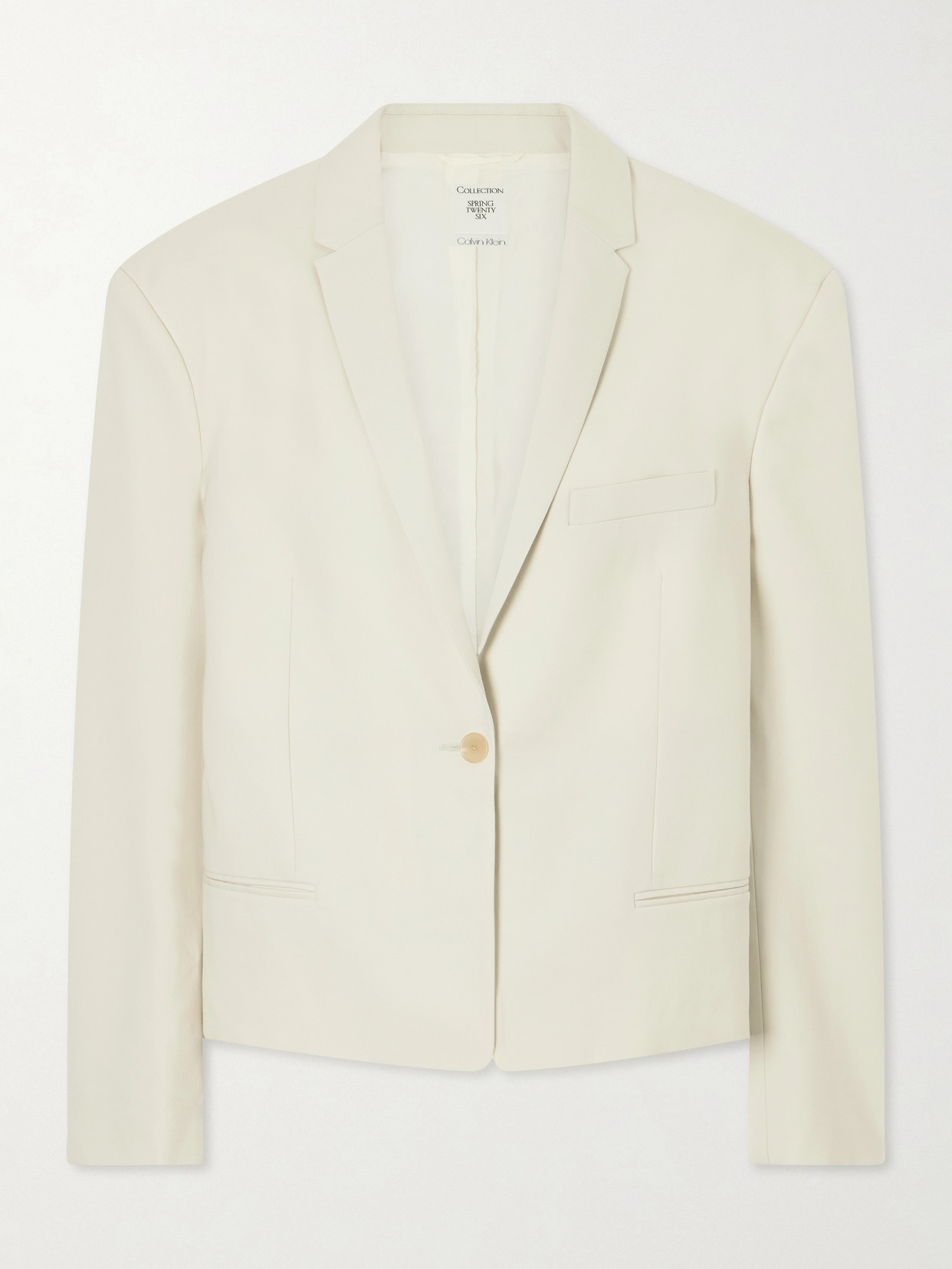 Calvin Klein Collection Cordelia Wool-twill Blazer In White