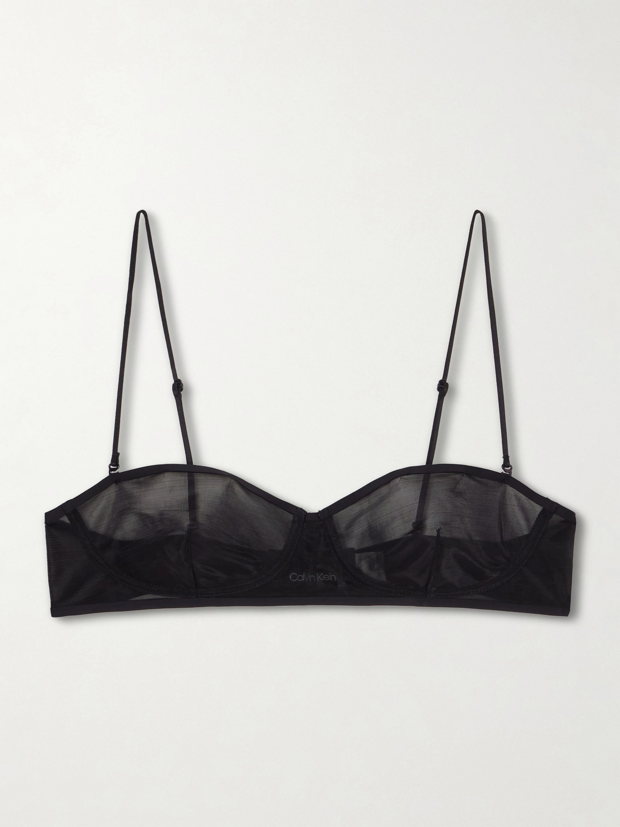 Calvin Klein Collection Alden Balconette Bra In Black