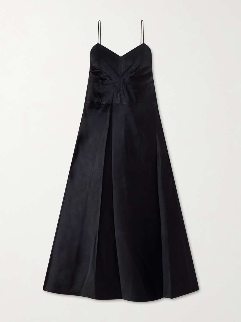 Calvin Klein Collection Fia Satin Midi Dress