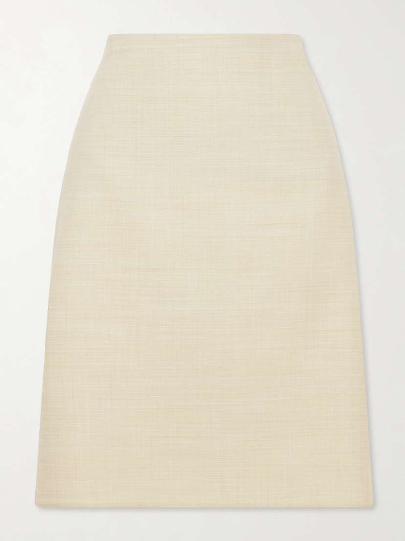 Calvin Klein Collection Lunas Wool Midi Skirt