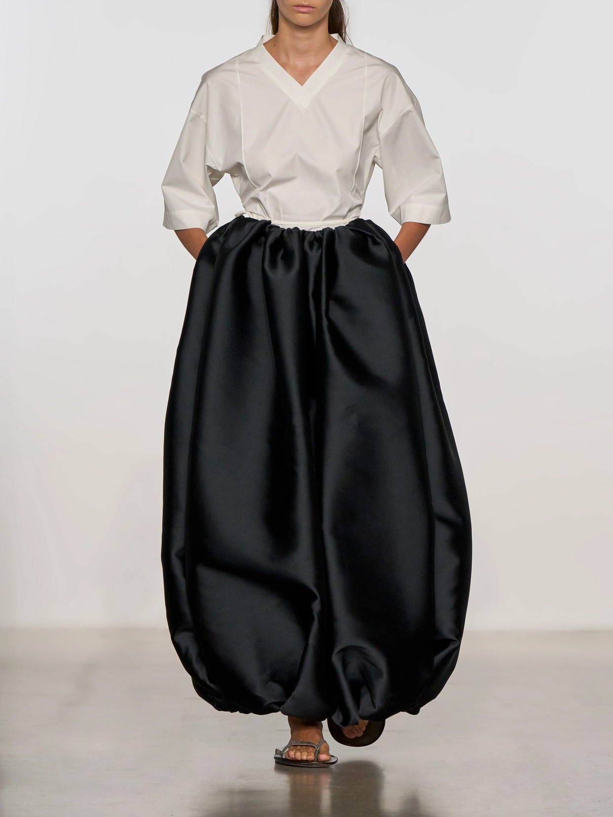 Collection - Gathered Duchesse Maxi