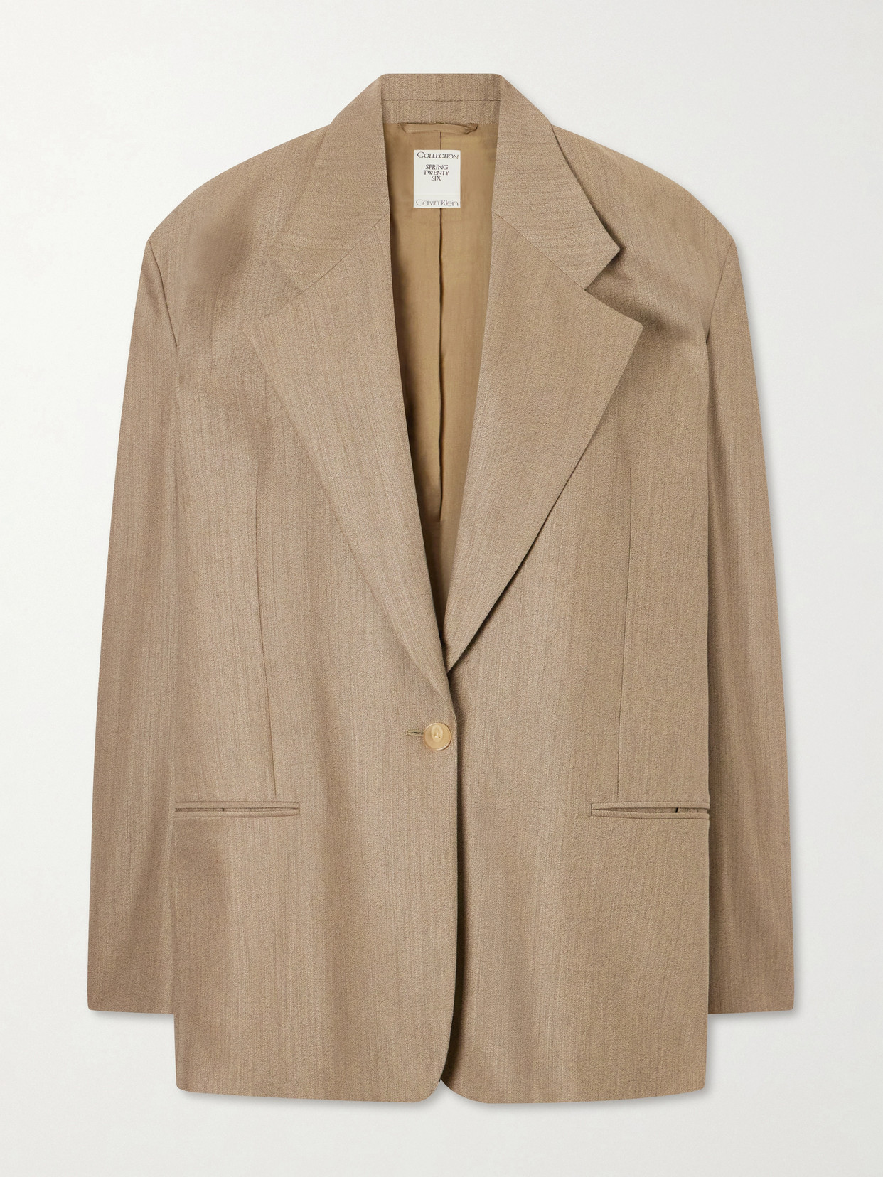Calvin Klein Collection - Avery Oversized Wool-blend Blazer - Brown