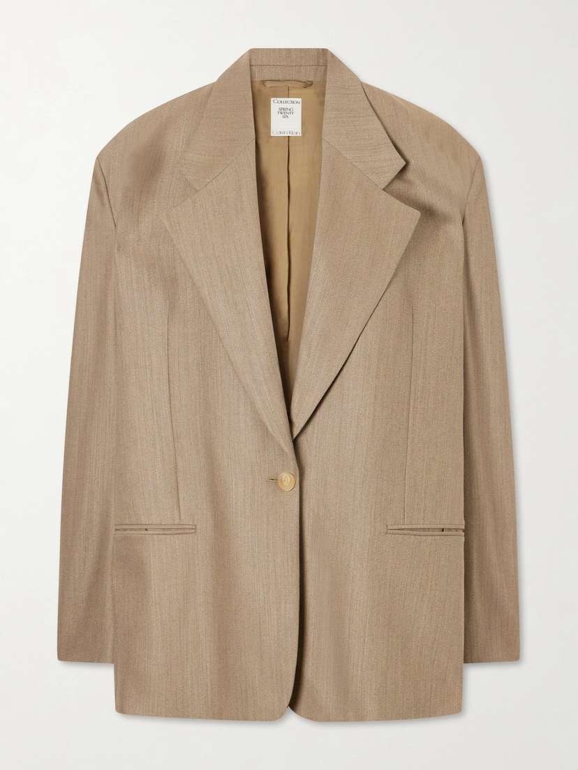 Calvin Klein Collection Avery Oversized Wool-blend Blazer