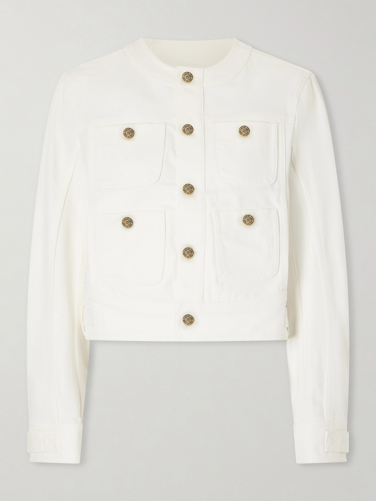 Balmain Denim Jacket In White