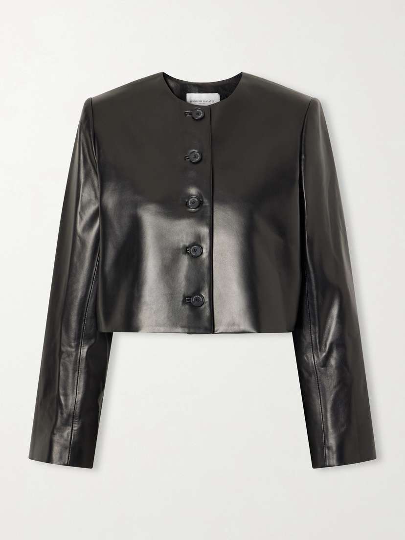 Brandon Maxwell The Ryder Leather Jacket
