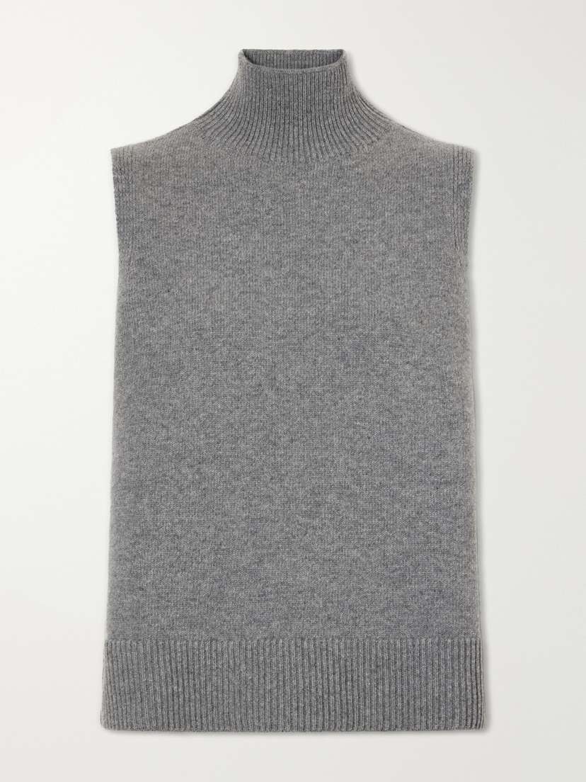 Brandon Maxwell The Bruno Wool And Cashmere-blend Turtleneck Tank