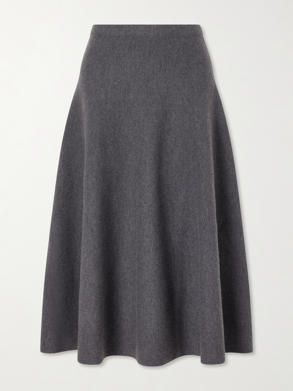 Brandon Maxwell - The Miller Wool-felt Midi Skirt - Gray