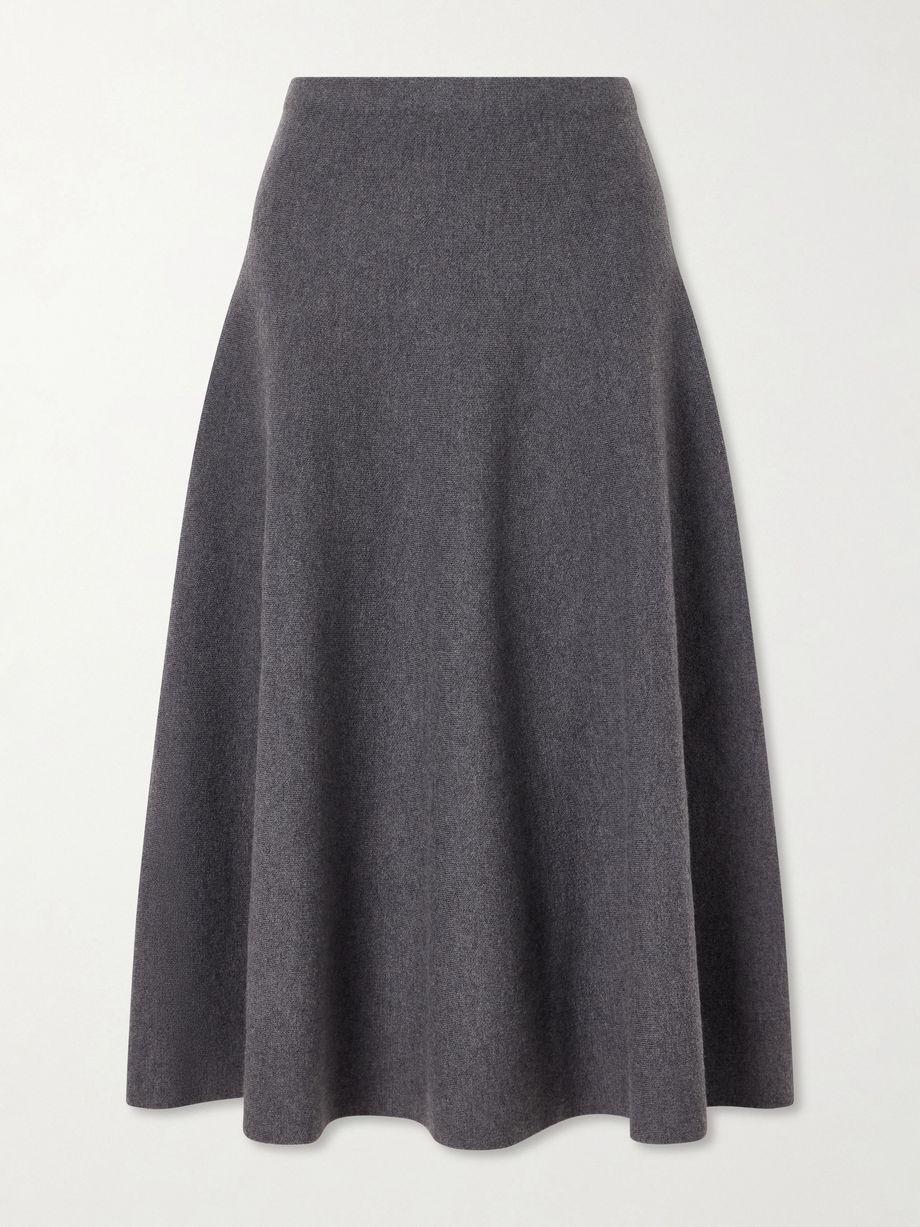 The Miller wool-felt midi skirt