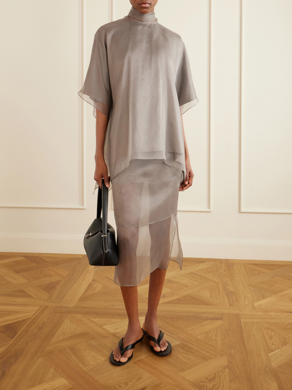 The Brett Silk-Organza Midi