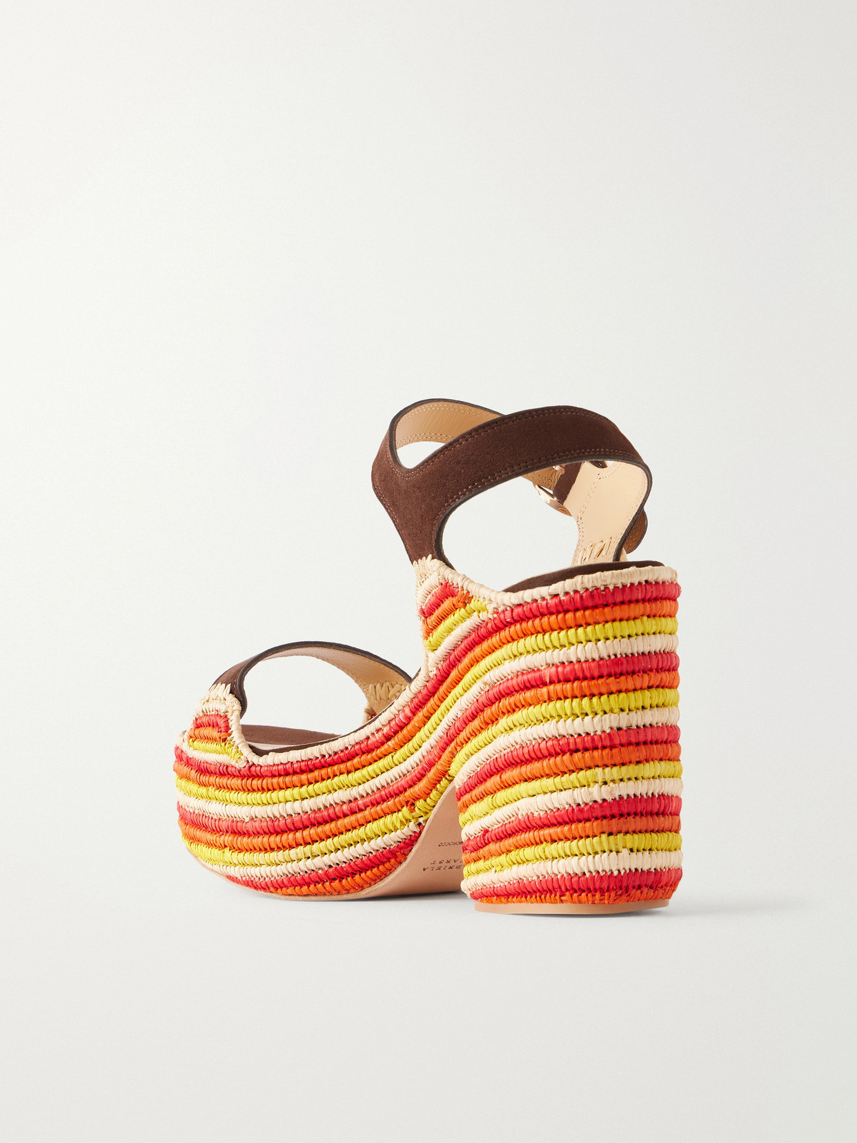 Dardis 100 Crocheted Suede Platform Sandals
