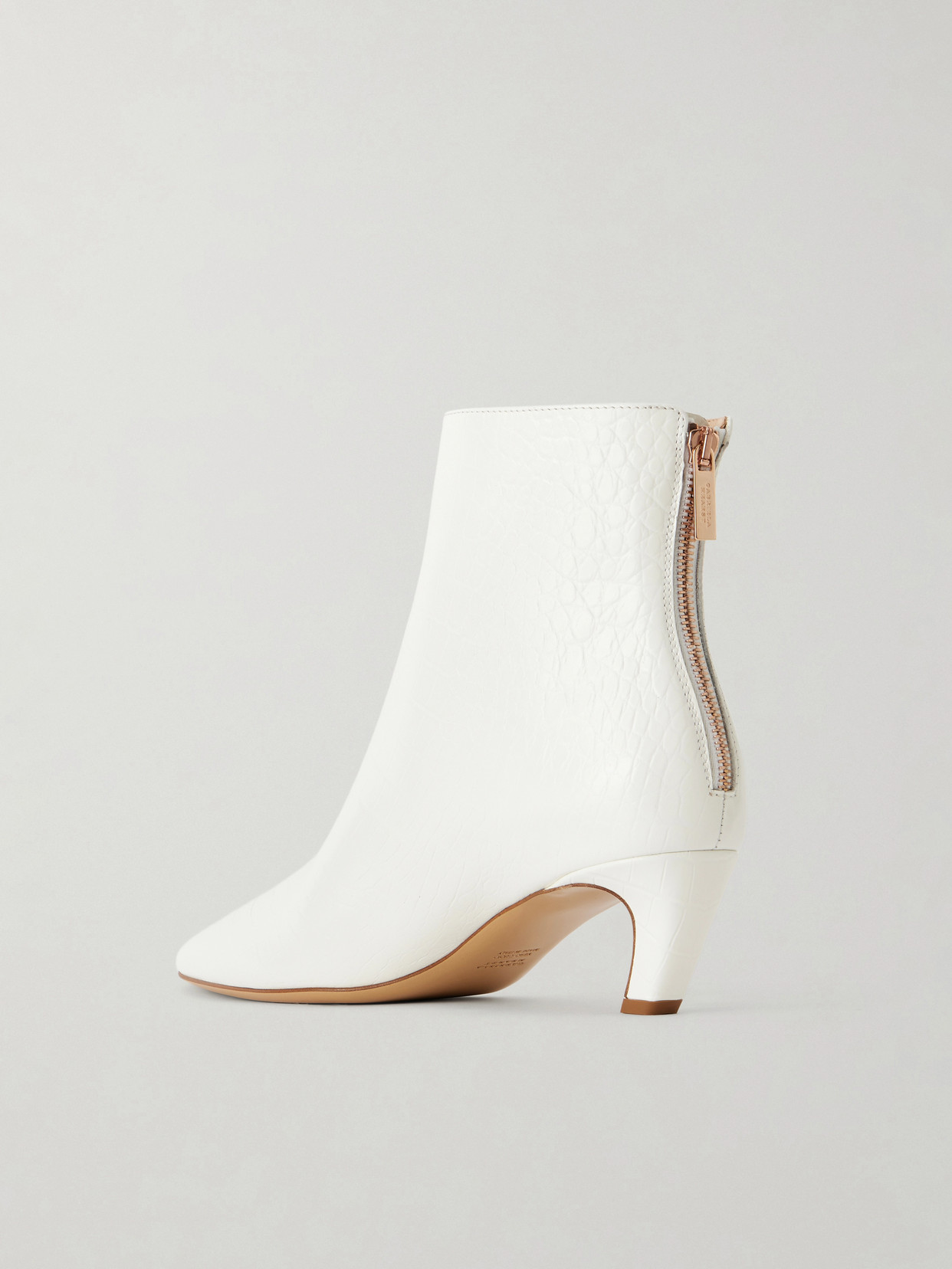 Clayton 50 Croc-Effect Ankle Boots