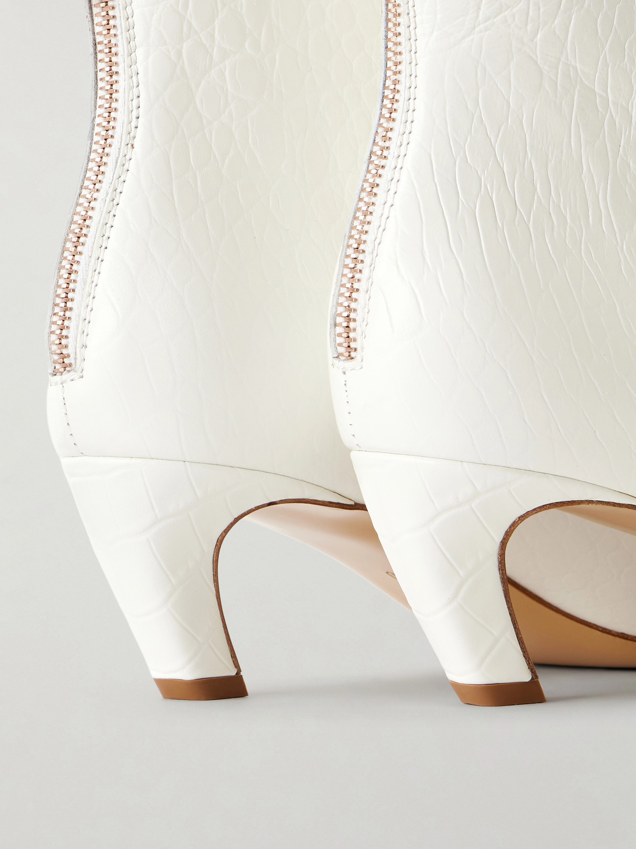 Clayton 50 Croc-Effect Ankle Boots