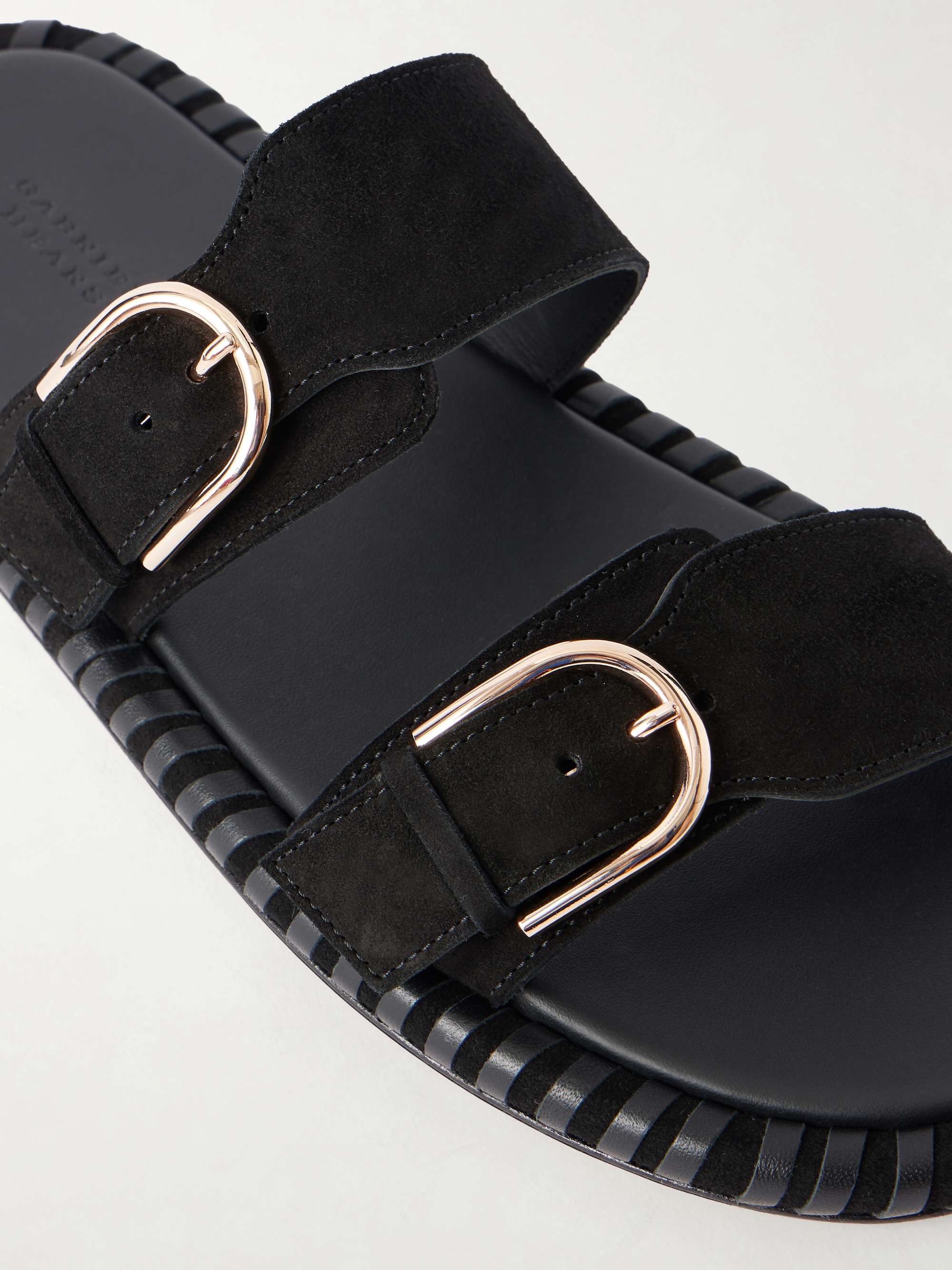 GABRIELA HEARST Sage suede flats | NET-A-PORTER