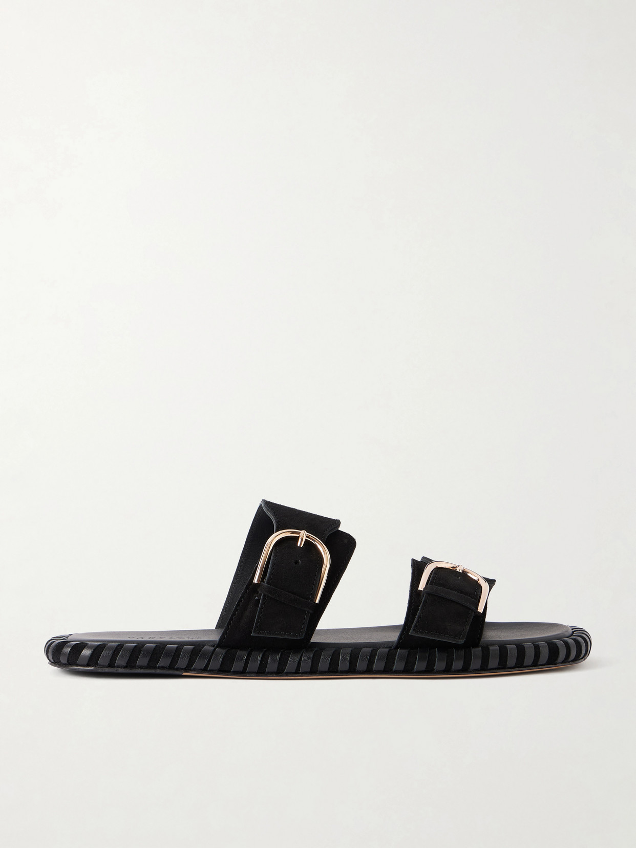 Gabriela Hearst Sage Suede Flats In Black