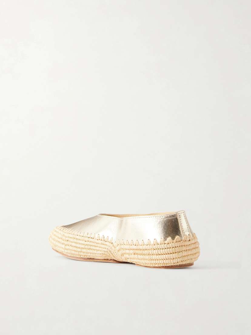 Gabriela Hearst Strength Suede And Raffia Ballet Flats | Thumbnail 3 Gabriela Hearst Strength Suede And Raffia Ballet Flats | Thumbnail 3