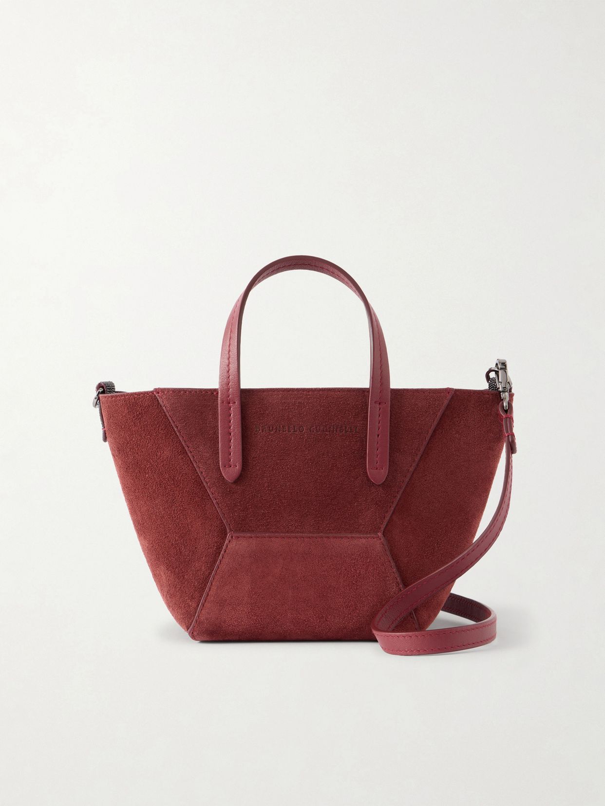 Embellished Suede Shoulder Bag