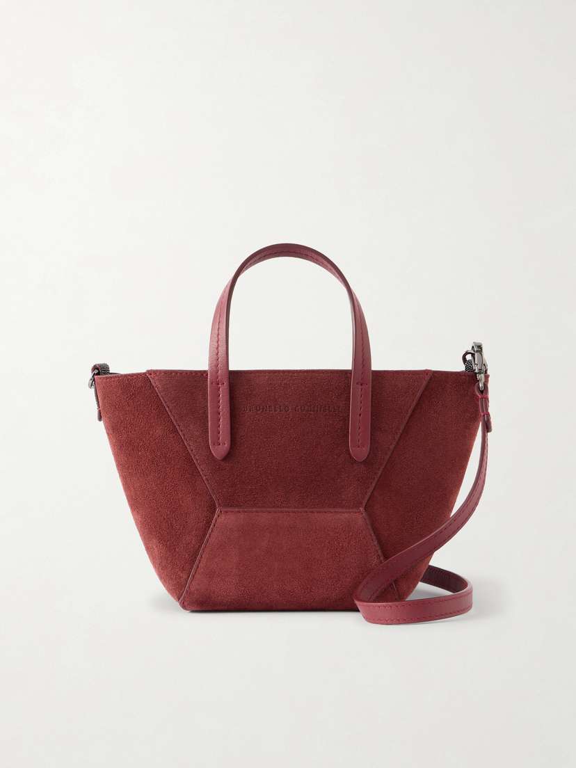 Brunello Cucinelli Embellished Suede Shoulder Bag | Thumbnail 7 Brunello Cucinelli Embellished Suede Shoulder Bag | Thumbnail 7
