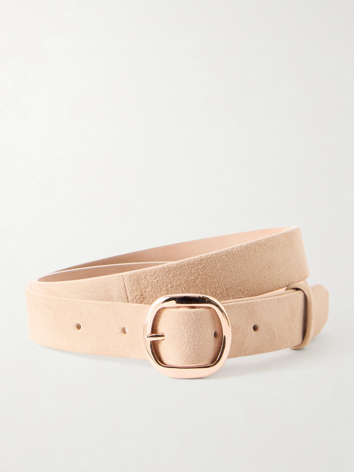 Gabriela Hearst - Elster Suede Belt - Neutrals