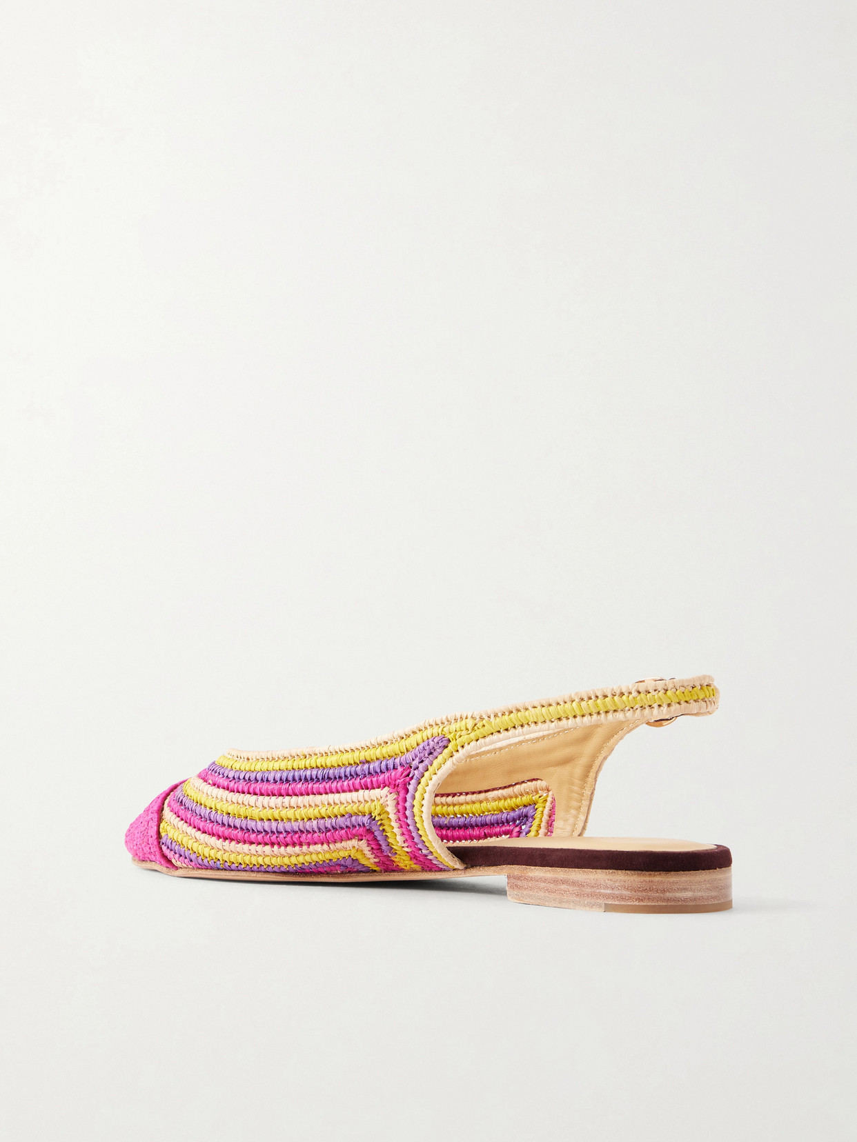 Strength Crocheted-Raffia Ballet Flats
