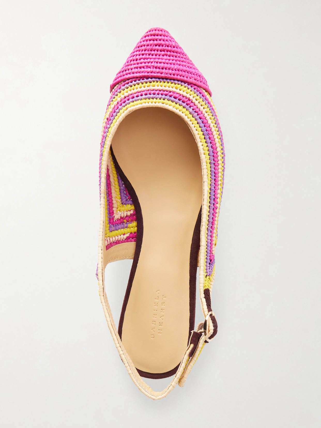 Strength Crocheted-Raffia Ballet Flats