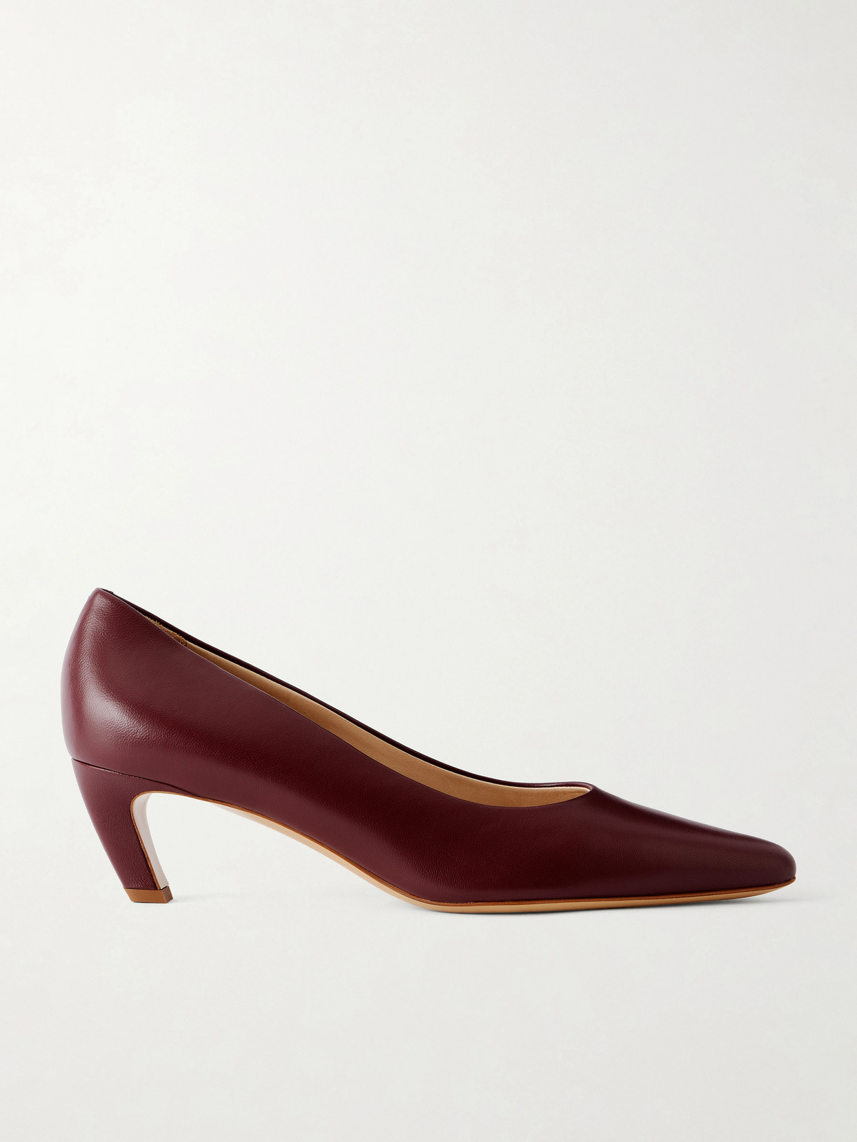 Gabriela Hearst Peggy Leather Pumps In Burgundy