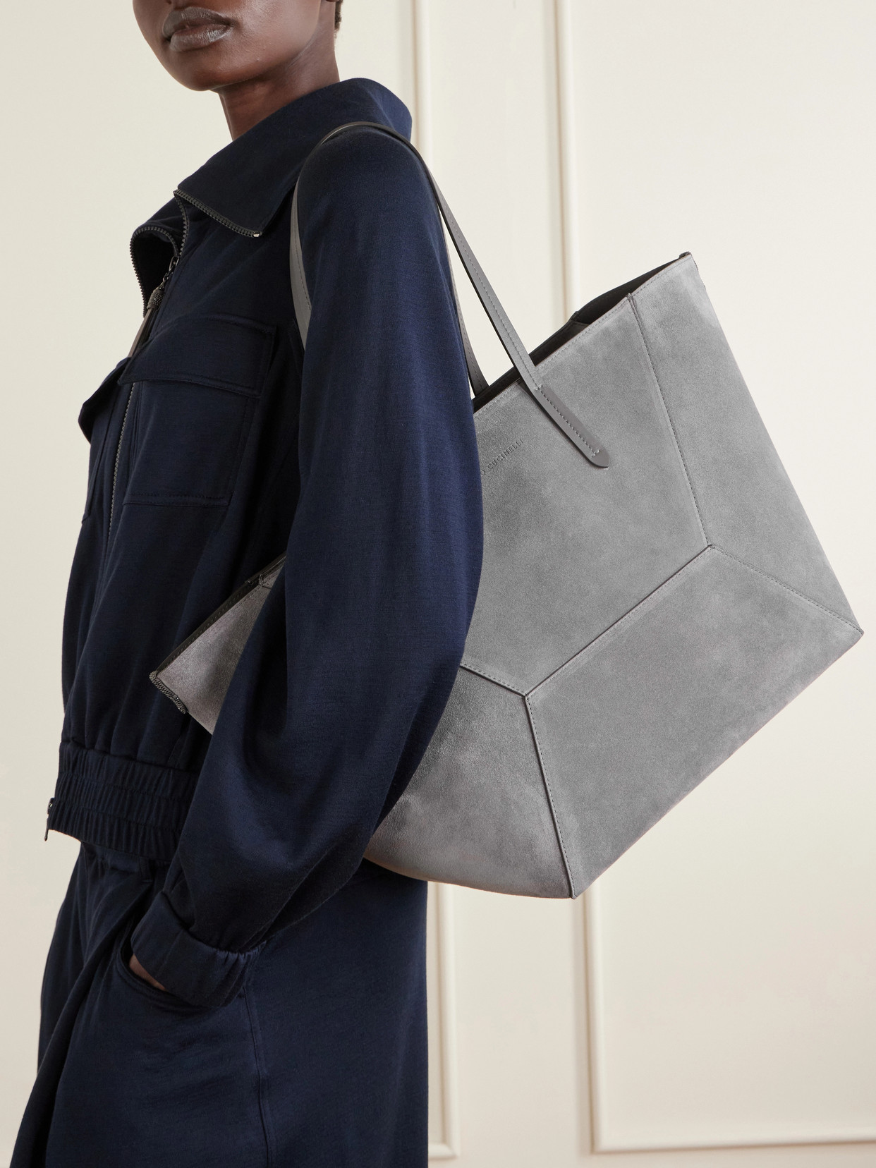 Maxi Suede Tote