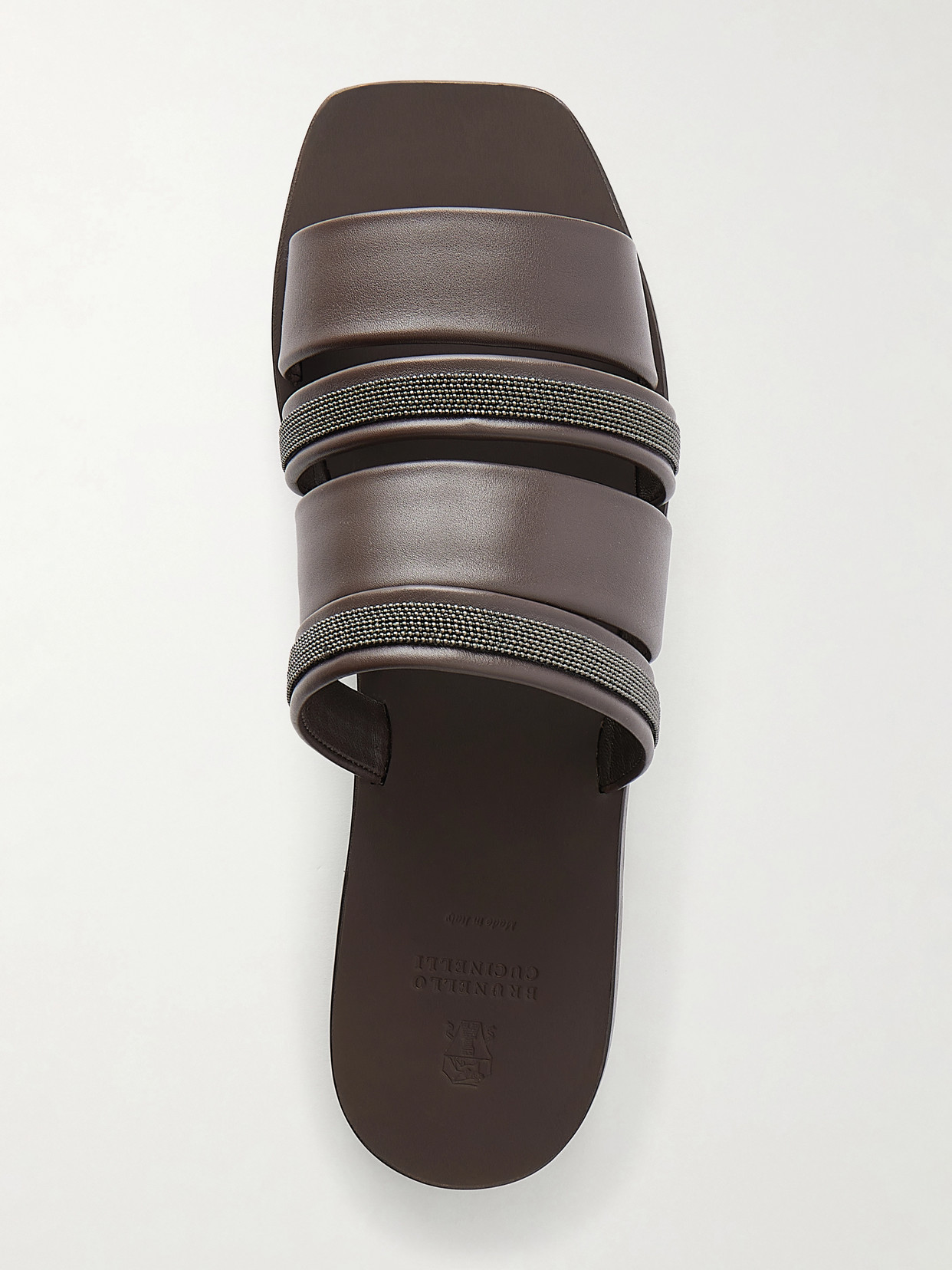 Embellished Leather Sandals