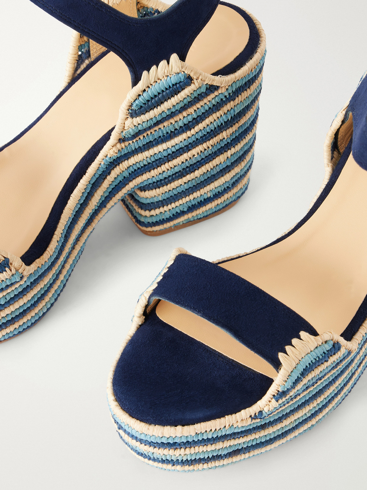 Dardis 100 Crocheted Suede Platform Sandals