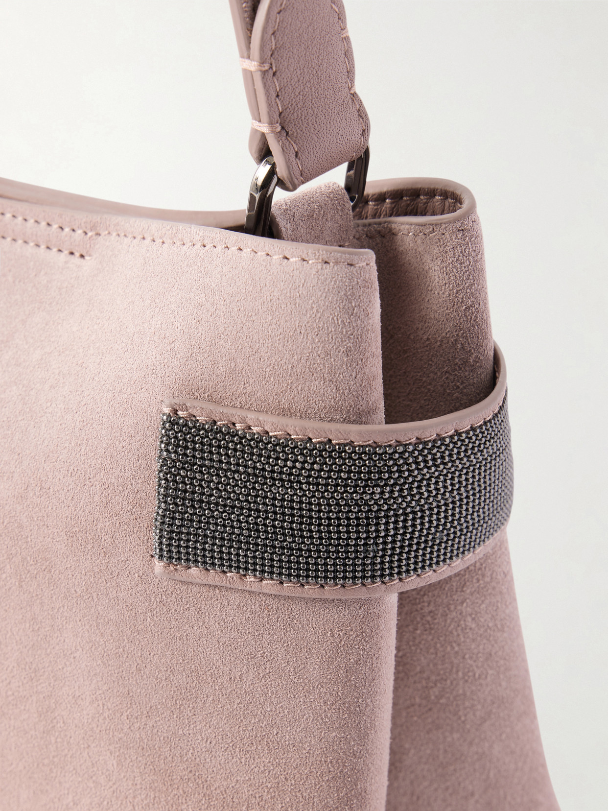 Bead-Embellished Shoulder Bag