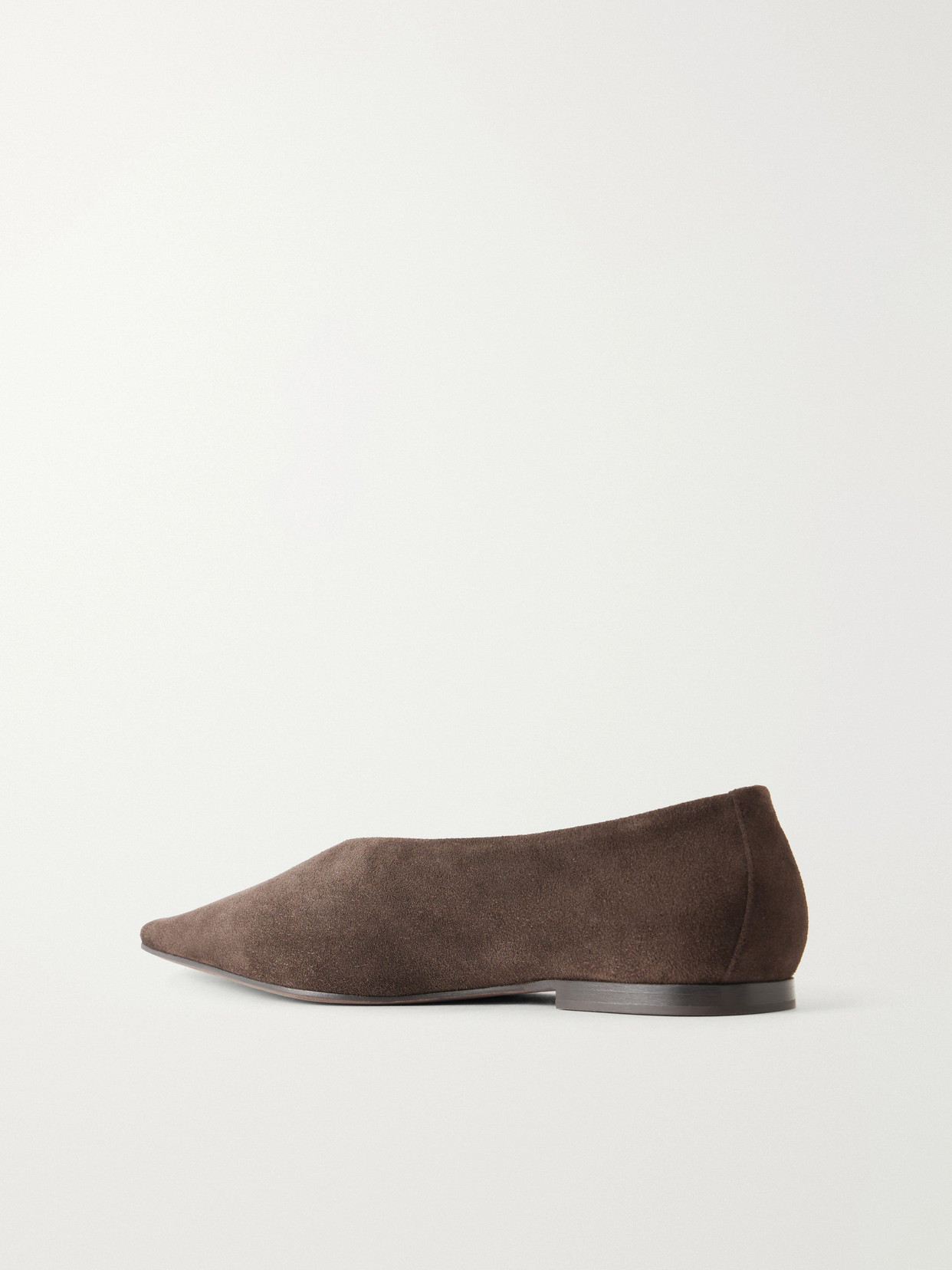 Suede Ballerina Flats