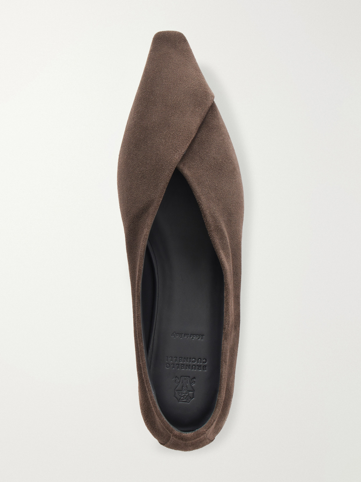 Suede Ballerina Flats