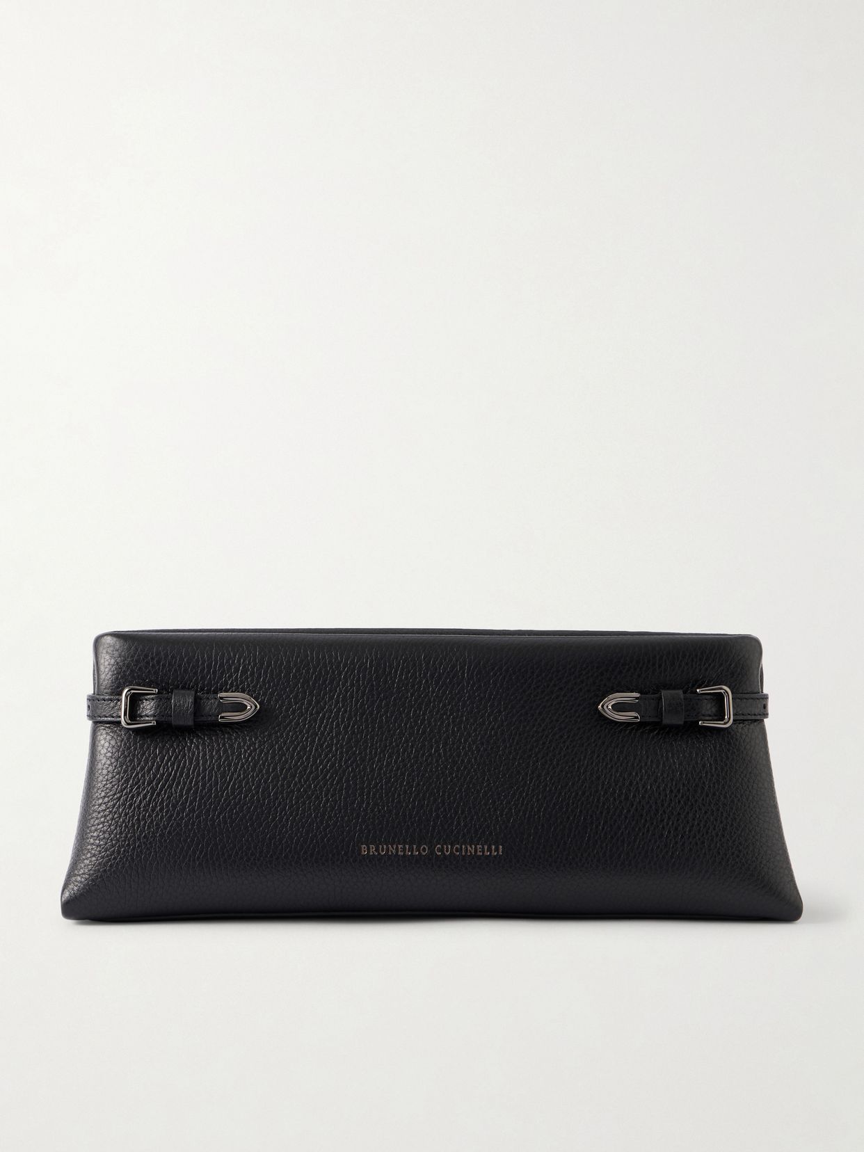 Brunello Cucinelli Textured-leather clutch