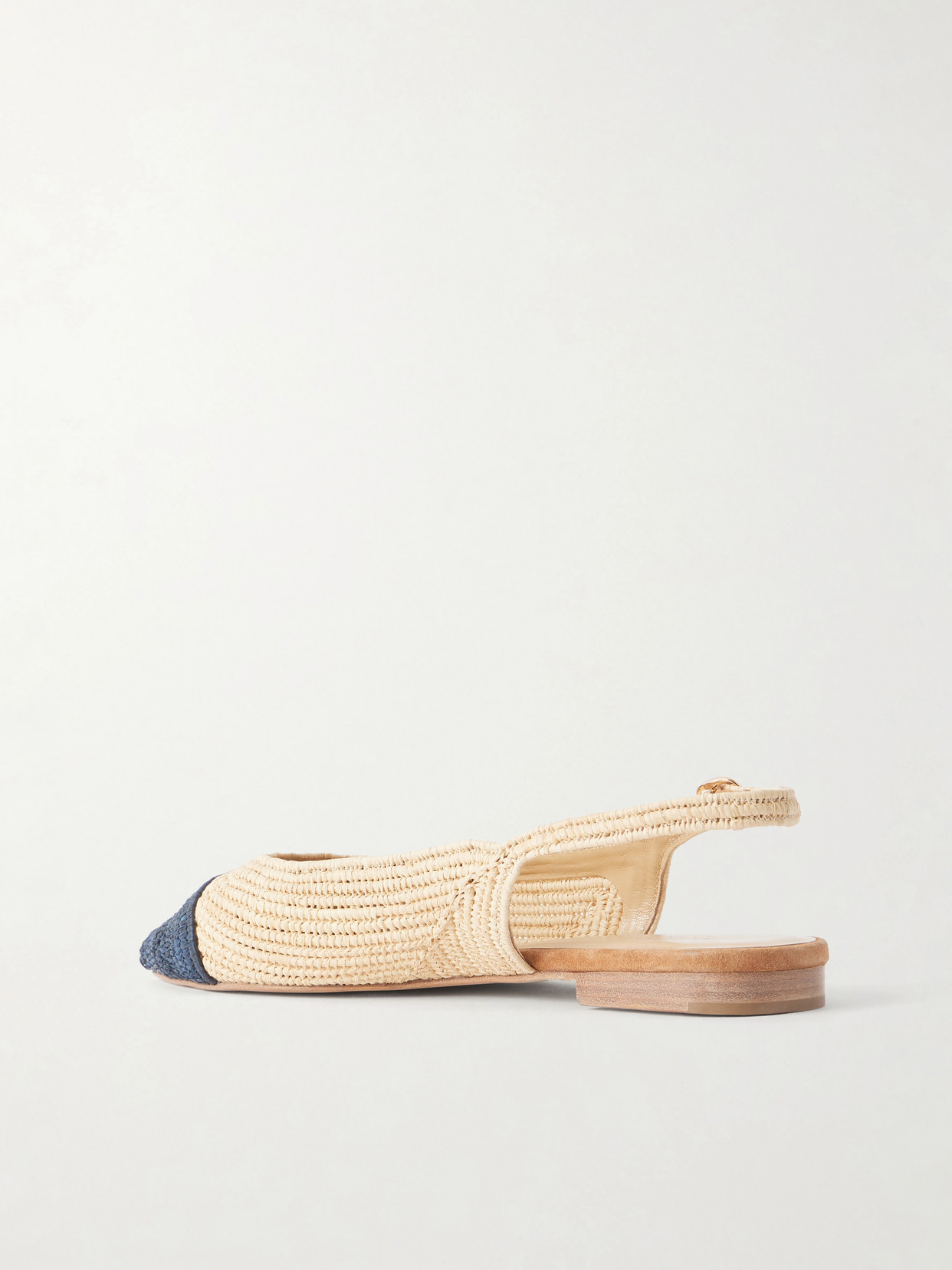 Strength Crocheted-Raffia Ballet Flats