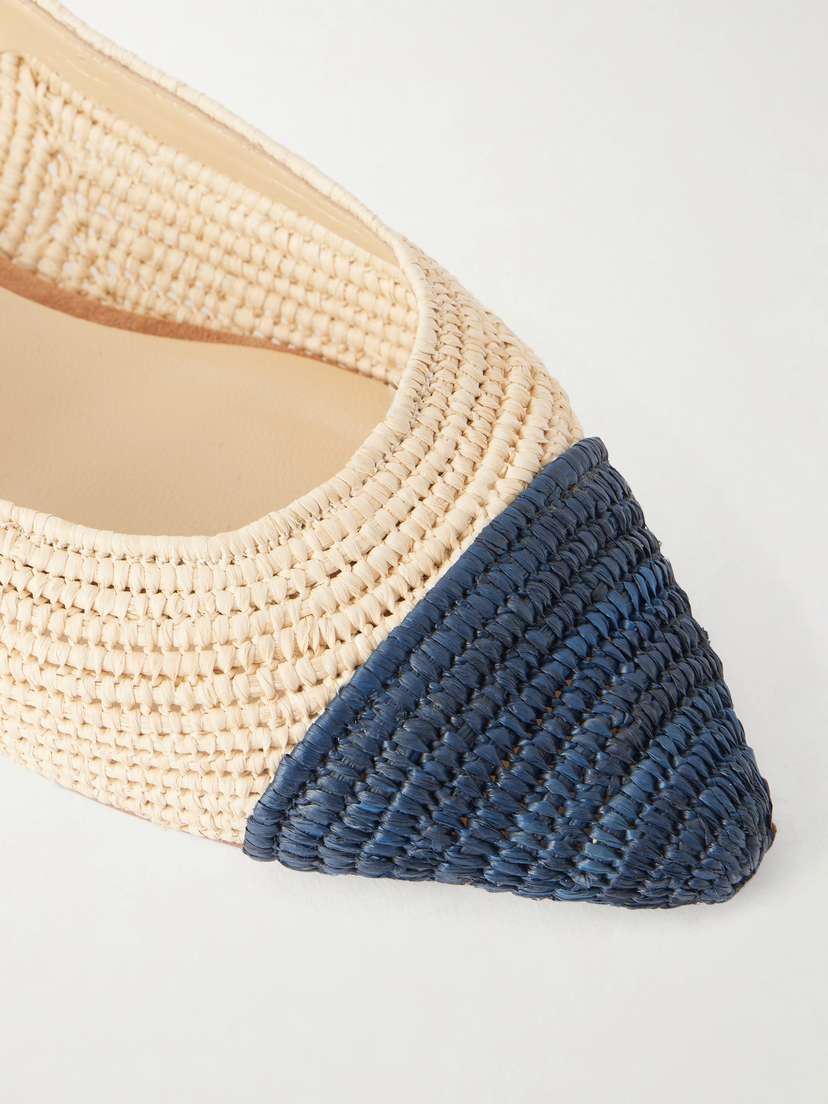 Gabriela Hearst Strength Crocheted-raffia Ballet Flats | Thumbnail 5